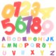 thumbnail image 1 of Juego de esponjas para estampar letras de la A a la Z, para pintar grafitis, números del 0 al 9 (letras y números), 1 of 5