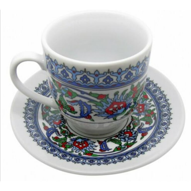 Restaurant Dinnerware Sets Turkish Coffee Cups, 225ml Microwavable