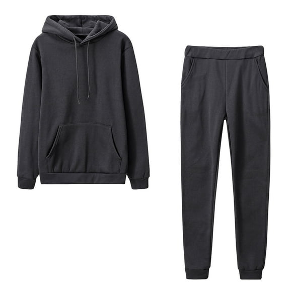 snowsong Matching Sets Women Clothing Matching Sets Women Clothing Ladies' Solid Color Sweater Casual Suit Sportswear Long Sleeved Trouser 2 Piece Fall Sets For Women Black L