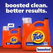 Tide Laundry Detergent Liquid with 6X Boosted Cleaning Power, Original Scent, 125 fl oz, 100 Loads
