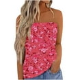 thumbnail image 1 of Chandails à Capuchon Oversize pour Femmes Chandail d'Été Décontracté Sans Manches Blouse Imprimée T-Shirt Sans Bretelles pour Femmes Chandail en Molleton Col Rond Grande Taille Hauts Multicolores, 1 of 5