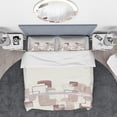 thumbnail image 3 of Designart 'Watercolor Minimal Boxes I' Geometric Duvet Cover Set, 3 of 4