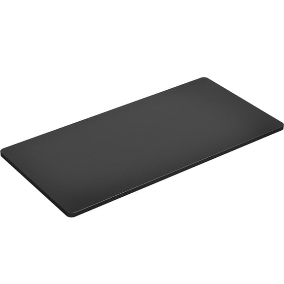 Standard Black 60x24 Inch Solid One-Piece Laminate Table Top for Desk