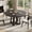 Wood grain black, variant on GOCAPTAIN 47" Round Dining Table for 4-6, Farmhouse Wood Kitchen Table With Sturdy Cross Base, Modern Dining Room Table for Kitchen, Living Room, Wood Grain Black
