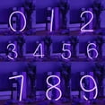 thumbnail image 3 of SHANJIA Upgraded Version Neon Letter, LED Alphabet Lights Up Letters USB Operated Purple Neon Wall Light for Bedroom,Birthday,Wedding Decor, 3 of 8