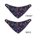 thumbnail image 3 of Naloa Flowers And Humming Bird Dog Bandana Large and Small-Dog Scarf Bib Handkerchief Accessories for Dogs and Cats(S-L)-Small, 3 of 5