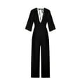 thumbnail image 5 of Clearance! Borniu Jumpsuits for Women, Scoop Solid Neck Sleeveless Casual Short Jumpsuit Rompers With Pockets Overalls Women, Rompers for Women, Onesie for Women Clearance, 5 of 6