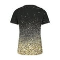 thumbnail image 5 of Fiudx Camisas para Mujer Blusas Estampadas para Mujer, Camiseta con Botones, Camiseta de Manga Corta con Cuello En V, 5 of 5