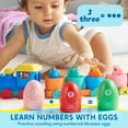 thumbnail image 3 of Joyfy Montessori Learning Toys for Toddlers 1-3, Dinosaur Number Train, Counting, Matching & Sorting Toy, Christmas Birthday Gift for Baby Boys Girls, 3 of 8