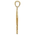 thumbnail image 3 of Gem & Harmony 14K Yellow Gold Leaf Charm Pendant Necklace with Chain for Women, 3 of 5