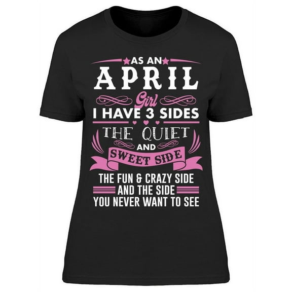 I Was Born In April Women's T-shirt
