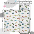 thumbnail image 5 of Monster Cartoon Truck White Pattern Teens Toddler Nap Mat with Pillow, Sleeping Mat Bag for Preschool Daycare 59"x22", 5 of 6