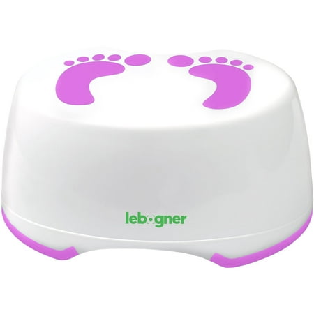 Child Step Stool by Lebogner - Comfortable Anti-Slip Foot Stool Perfect for Toddler Toilet Training Or Kids Bathroom for Brushing Teeth Or Washing Hands, Purple Stepping Stool for Boys and