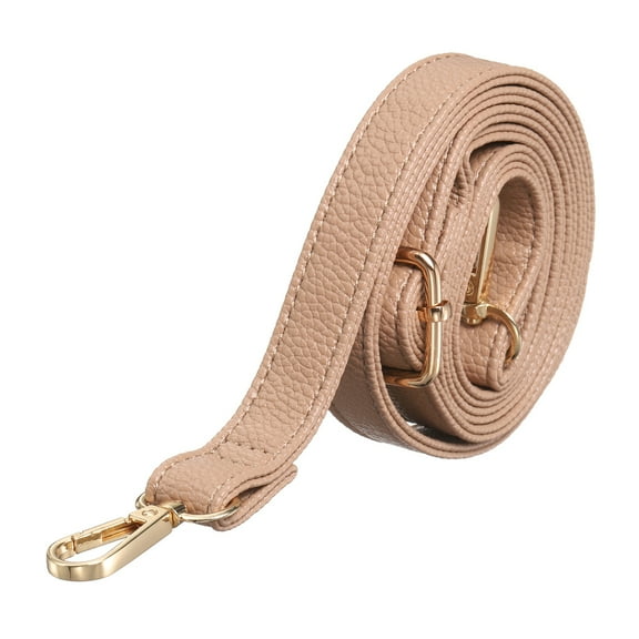 Leather Purse Straps [1Pcs] - 51.2 Inch Adjustable Strap Replacement for Handbags Use for Purse & Crossbody Bag & Handbag - [Brown & Gold]