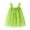 Green, variant on Girls Spring Dress Sleeveless Tulle Holiday Party Dance Party Princesses Clothes Girls Party Dress Size 4-5T