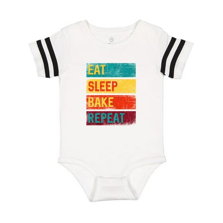 

Inktastic Baking Gift Eat Sleep Bake Repeat Gift Baby Boy or Baby Girl Bodysuit