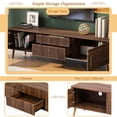 thumbnail image 5 of TV Stand with 2 Drawers | Fits 80'' TVs in Living Spaces | MDF and Solid Wood for Long - lasting Use | Reduces Cable Mess, 5 of 6