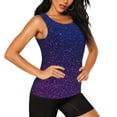 thumbnail image 2 of Wukai Neon Glitter Print Women's Workout Tank Top Mesh Yoga Shirts Athletic Running Shirt Athletic Gym Shirts-X-Large, 2 of 7