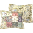 thumbnail image 5 of Greenland Home Fashions Blooming Prairie 100% Cotton Authentic Patchwork Quilted Pillow Sham, King Size, 5 of 5