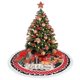 thumbnail image 4 of Falda para árbol de Navidad con encaje y flecos, letrero de metal vintage Let It Snow, muñeco de nieve, pájaro, suave, ligera y agradable al tacto, 36", 4 of 7