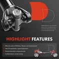 thumbnail image 4 of A-Premium Front Driveshaft Assembly Compatible with Chevrolet Silverado 2500 3500 GMC Sierra 2500 3500 2001 Silverado Sierra 2500 HD 2001-2007, 4 of 8