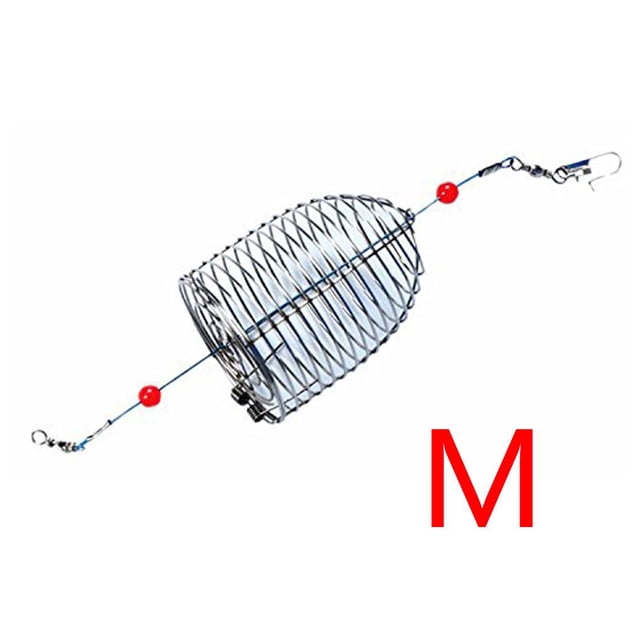 Eigraketly Cebo de pesca Jaula Alimentación Alimentación Alimentador Conector Aparejos Herramienta Equipo M Pescar M