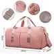 thumbnail image 2 of Bolsa De Gimnasio Deportiva Con Compartimento Para Zapatos Y Bolsillo Para Mojados Bolsa De Gimnasio Para Mojados Y Secos - Rosa, 2 of 5