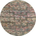 thumbnail image 1 of Ahgly Company Indoor Round Abstract Camel Brown Abstract Area Rugs, 6' Round, 1 of 6
