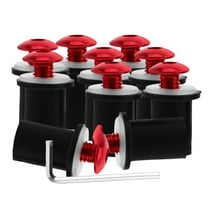 10pcs Universal Windscreen Screws And Bolts For Motorcycle Windscreen Mounting, Windproof Fairing Fasteners, And Decorative Nuts