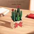 thumbnail image 3 of Adults’ 3D Wooden Puzzle Flower DIY Sunflower Wooden Flowers with Vase Model Kit Building Set Crafts to Build, 3-D Botanical Collection/Birthday Gift/Home Decoration (73PCS), 3 of 7