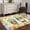 Yellow Light Purple, variant on Area Rug for Living Room, Sunflowers Non-Slip Indoor Large Carpet for Bedroom/Dining Room, Spring Gnomes Hydrangea Daisy Flowers Pink Plaid Washable Low-Profile Rectangle Floor Runner Rugs - 5 x 8 Ft