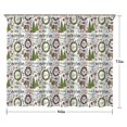 thumbnail image 5 of White Christmas Wreath Pattern Shower Curtain 84"x72" ,Bathroom Decorative Shower Curtains Set with 12 Hooks,Modern Waterproof Washable Shower Curtain, 5 of 6