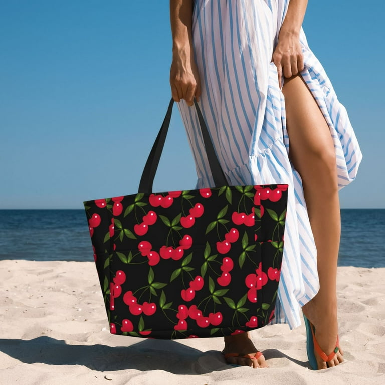 Cherry beach bag sale