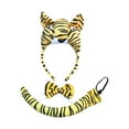 thumbnail image 1 of Ensemble de Nœud Papillon Queue de Serre-Tête Animal Halloween Cosplay pour Performance Fête d'Enfants Tigre, 1 of 7