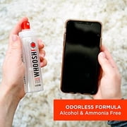 WHOOSH! Screen Cleaner Kit, 3.4 fl. oz. + 1 Microfiber Cloth, Alcohol-Free, Safe for All Electronics, Keyboards, Car Displays, Eyeglasses, Sports Goggles, Visors, and Whiteboards