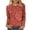 Red, variant on Feancey 3/4 Length Sleeve T Shirts for Women Textured Floral Graphic Tees Dressy Casual Plus Size Tops Loose Vintage Tunic Blouse Black L
