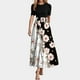 thumbnail image 1 of WILLBEST Vestidos Casuales De Verano Para Mujer 2025, Vestido Largo Cruzado De Manga Corta Con Estampado Floral Y Dobladillo Con Volantes De Patchwork, Vestido De Corte A, 1 of 3