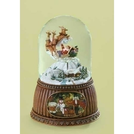 santa in sleigh with reindeer musical jingle bells santa in sleigh with reindeer musical jingle bells