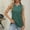 Army Green, variant on Long Tank Tops For Women Sevevn Ladies' Loose Casual Solid Color Round Neck Slit Sleeveless Top Spaghetti Strap Tank Top