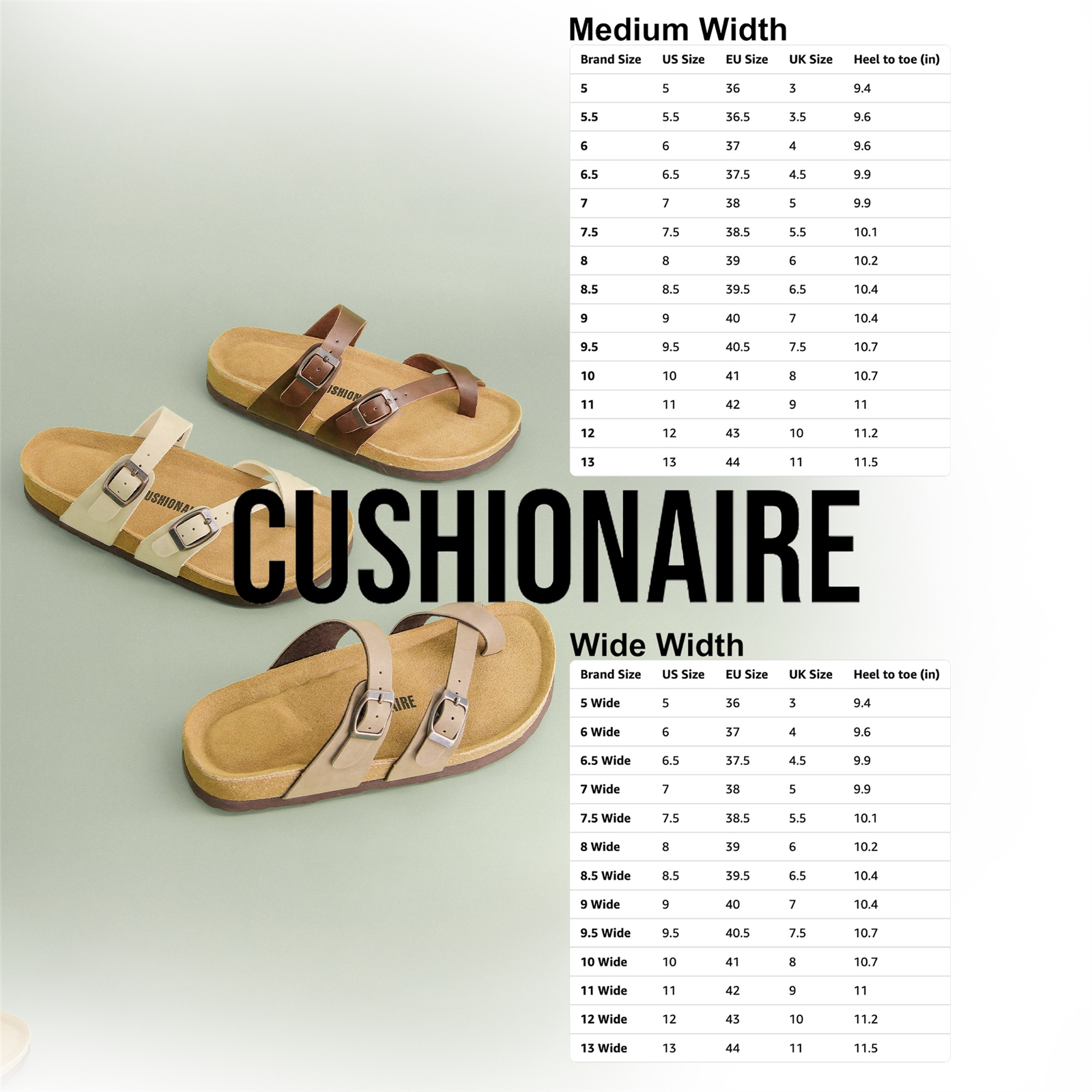 Cushionaire Luna Cork Footbed Sandals with Suede Insole photo 8