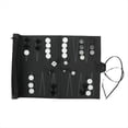 thumbnail image 1 of Juegos de Backgammon Enrollables Juego de Mesa de Viaje Portátil para Adultos y Niños Tablero de Ajedrez Clásico Plegable de PU Enrollable, 1 of 5