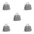 thumbnail image 1 of maskred Sac Isotherme Portable en Polyester avec Bandoulière Gris 5Ensemble, 1 of 6