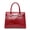 red, variant on Genuine Cowhide Leather Crocodile Grain Tote Bag, Women's Top-handle Shoulder Bag, Work Handbag