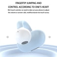 thumbnail image 2 of Wovilon Clip-On Type Bluetooth Headset Wireless Business Single Earpiece Voice Answer In Ear Earbuds For Trucker Driving Running Large Battery Noise Cancelling Headphones, 2 of 3
