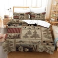 thumbnail image 1 of LAICAIW Lodge Quilt Set, 3-Piece, Moose Bear Reversible, Queen, 1 of 7