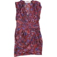 thumbnail image 1 of IRO Vestido floral con vuelo para mujer, rojo, M/38 (US 6), 1 of 1