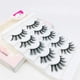 thumbnail image 4 of 5 pares de pestañas postizas de aspecto natural, extensiones de pestañas postizas 3D hechas a mano, gruesas y naturales, pestañas negras reutilizables para maquillaje, 4 of 4