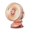 thumbnail image 1 of Ventilador LED Portátil para Acampar con Luz , Ventilador de Escritorio Recargable por USB, Silencioso, Ajustable para Dormitorio, Oficina, Exterior, Rosa, 1 of 5