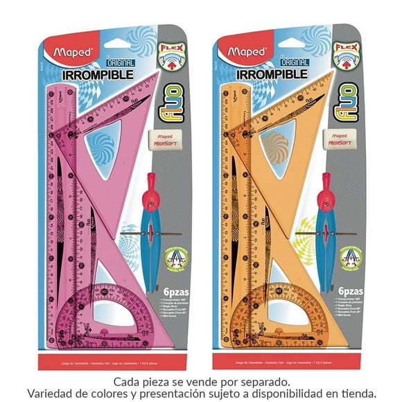 Juego Geométrico Maped Flex con 6 piezas