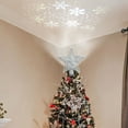 Husfou Christmas Tree Topper Lighted with Builtin Stars LED